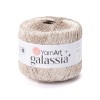 Włóczka / nić z cekinami YarnArt Galassia 5827 / piaskowy i srebro
