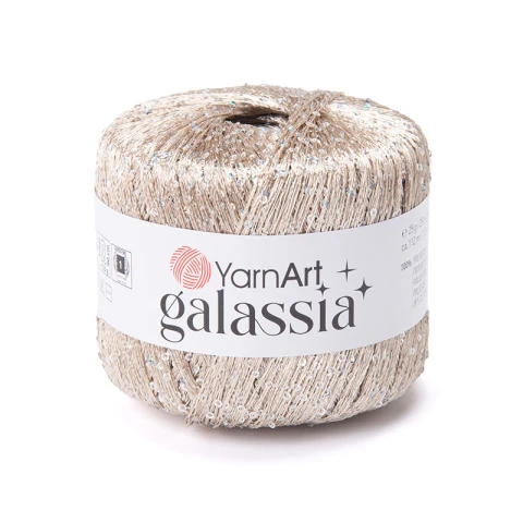 Kordonek YarnArt Galassia 5827 / chałwa i srebro