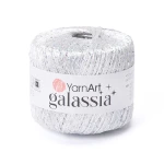 Włóczka / nić z cekinami YarnArt Galassia 5826 / biel