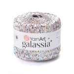 Włóczka / nić z cekinami YarnArt Galassia 5825 / biel disco