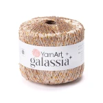 Włóczka / nić z cekinami YarnArt Galassia 5823 / beż i pomarańcz
