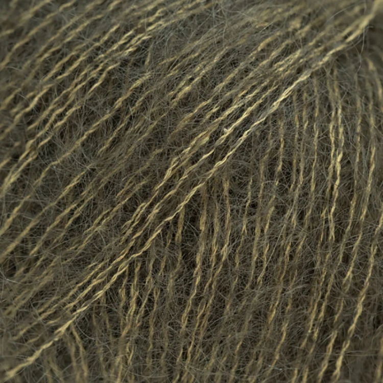 Włóczka Drops Kid-Silk 77 / ciemny leśny / uni color