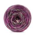 KOKONEK_Melanż Soft R216 - Jeżyna/cappuccino/ciemny szary/chałwa / 4 nitki / 375 m / 100 g - GOTOWY