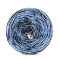 KOKONEK_Melanż Soft R215 - Czerń/niebieski/baby blue/jasny błękit / 4 nitki / 375 m / 100 g - GOTOWY