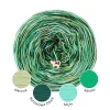 KOKONEK_Melanż Soft R211 - Matcha/butelkowa zieleń/mięta/absynt / 4 nitki / 375 m / 100 g - GOTOWY