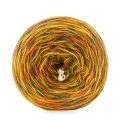 KOKONEK_Melanż Soft R210 - Mleczyk/pomarańcz/ciemna musztarda/grafit / 4 nitki / 375 m / 100 g - GOTOWY