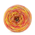 KOKONEK_Melanż Soft R209 - Gorący róż/koral/mięta/mleczyk / 4 nitki / 375 m / 100 g - GOTOWY