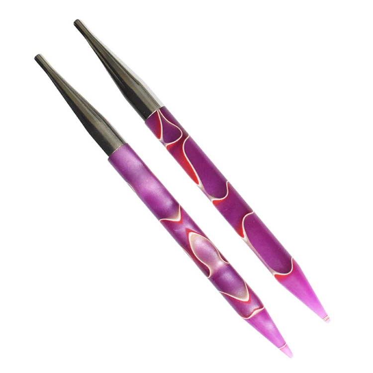 Druty do wymiennych żyłek KnitPro Marblz 11,5 cm - żywica akrylowa