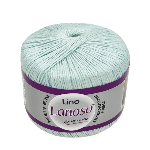 Włóczka Lanoso Lino 981 / miętowy