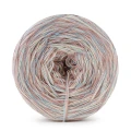 Włóczka KOKONKI Visco no. 5 Melange 07A - Baby blue/ciepły beż x 2/brudny róż x 2/ 5 nitek / 400 m / 125 g - GOTOWY