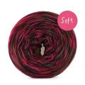 KOKONEK_Melanż Soft R111 - Czerń/piwonia/bordo/khaki / 4 nitki / 375 m / 100 g - GOTOWY