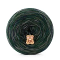 KOKONEK_Melanż Soft R110 - Granat/butelkowa zieleń/grafit/khaki / 4 nitki / 375 m / 100 g - GOTOWY
