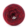KOKONEK_Melanż Soft R107 - Bordo/czerwień/intensywna czerwień/ciemny szary / 4 nitki / 375 m / 100 g - GOTOWY