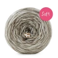 KOKONEK_Melanż Soft R106 - Kawa/jasny szary/cappuccino/chałwa / 4 nitki / 375 m / 100 g - GOTOWY