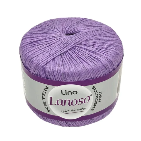 Włóczka Lanoso Lino 942 / fiołek
