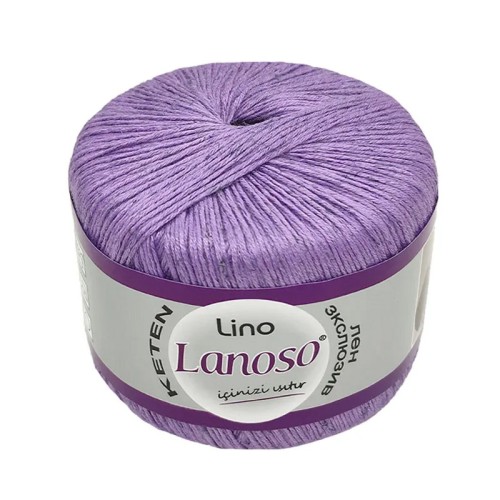 Włóczka Lanoso Lino 942 / fiołek