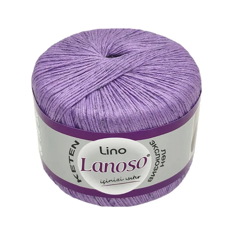 Włóczka Lanoso Lino 942 / fiołek