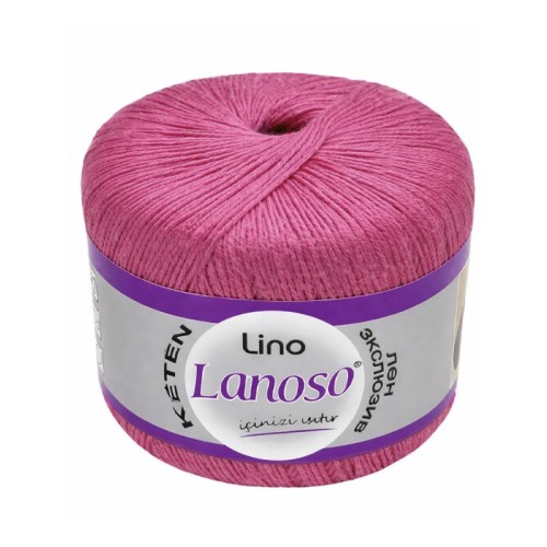 Włóczka Lanoso Lino 946 / słodki róż