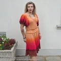 Zestaw na sukienkę Old Fairytale F02 / Glina/burgund/malina/koral/dynia/melon + dawca glina + dawca melon