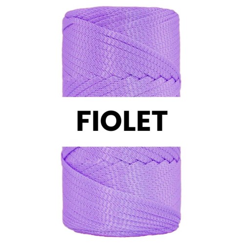 Sznurek polipropylenowy płaski PP Ribbon 4mm 140 / fiolet