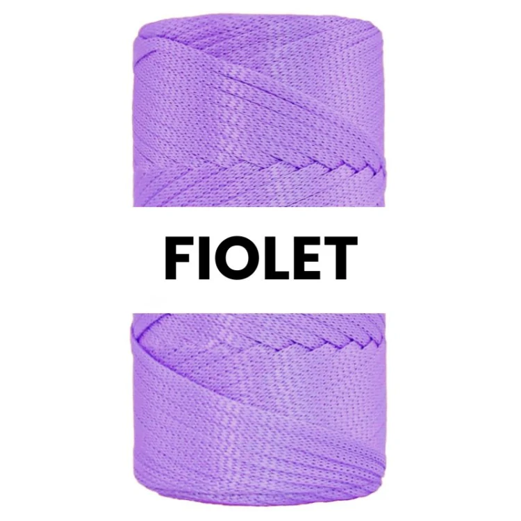 Sznurek polipropylenowy płaski PP Ribbon 4mm 140 / fiolet
