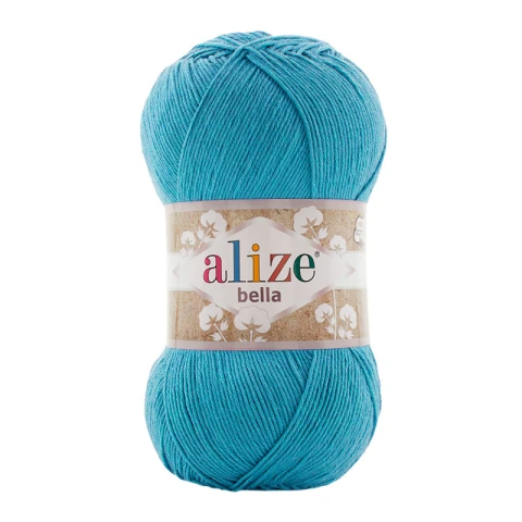 Włóczka Alize Bella 245 / cyjan / 100 g
