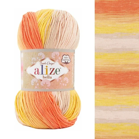 Włóczka Alize Bella Batik 7687 / 100 g