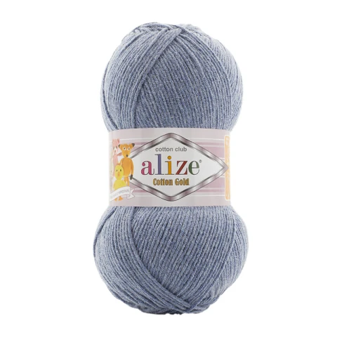 Włóczka Alize Cotton Gold 962 / jeans melanż / 100g