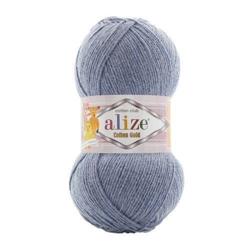 Włóczka Alize Cotton Gold 962 / jeans melanż / 100g