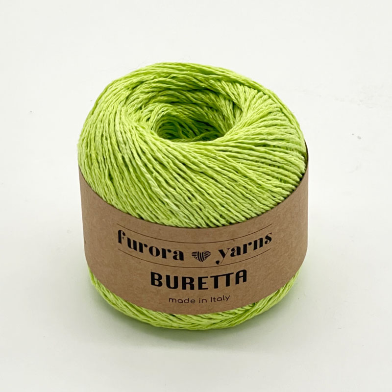 Włóczka Furora Yarns Buretta / limonka