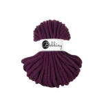 Sznurek pleciony bawełniany Bobbiny Jumbo / Bakłażan / Aubergine / 9mm / 100m