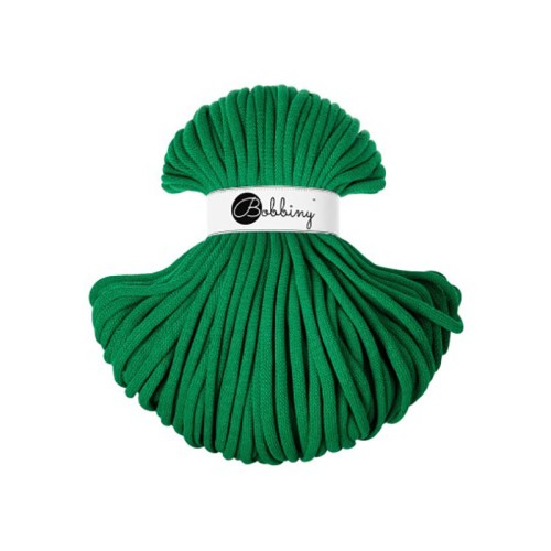 Sznurek pleciony bawełniany Bobbiny Jumbo / Jadeit / Jade Green / 9mm / 100m