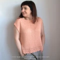 Autorka bluzki i wzoru: Dziergawki - Renata Witkowska; wzór: Perlina top