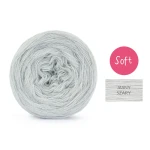 KOKONEK_Mono Soft jeden kolor - jasny szary / 3 nitki / 1000m / 200 g - GOTOWY