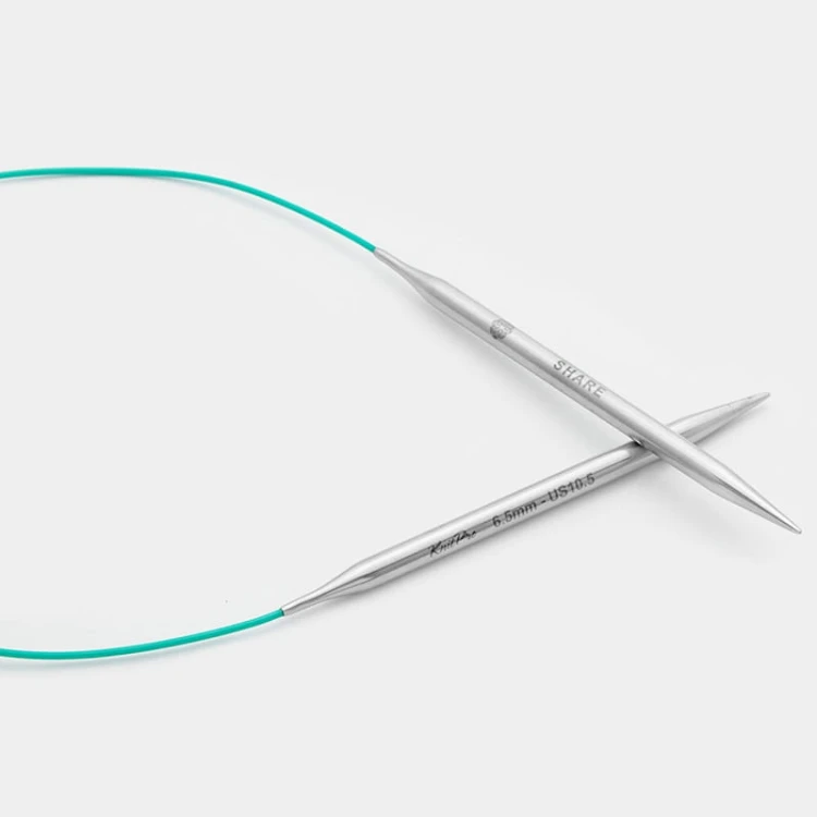 Druty z żyłką KnitPro Mindful 60 cm / 10,0 mm / 36088 - OUTLET