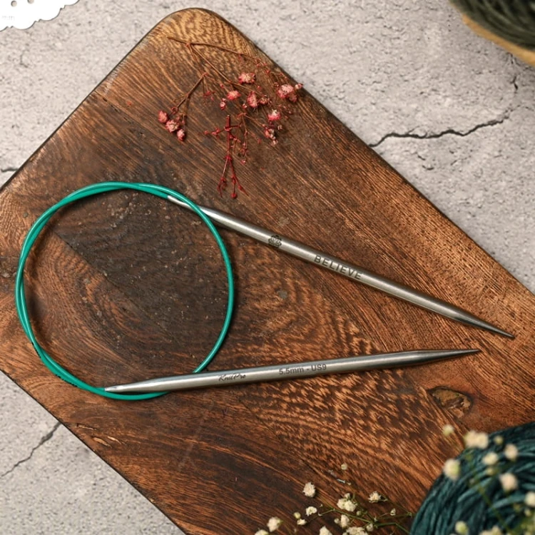 Druty z żyłką KnitPro Mindful 60 cm / 10,0 mm / 36088 - OUTLET