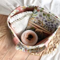 Torba na włóczkę ze ściągaczem Hobby Bag Lomme Len Flowers