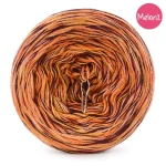 KOKONEK Melanż ReCotton MR22 - Dynia/wino/melon/musztarda / 4 nitki / 400 m / 100 g  - GOTOWY