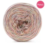 KOKONEK Melanż ReCotton MR23 - Melon/szałwia/blady fiolet/ametyst / 4 nitki / 400 m / 100 g  - GOTOWY