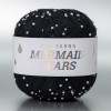 Włóczka z koralikami Pru Yarns Mermaid Tears / czerń