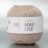 Włóczka z koralikami Pru Yarns Mermaid Tears / cappucino