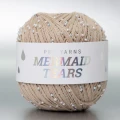 Włóczka z koralikami Pru Yarns Mermaid Tears / cappucino