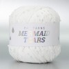 Włóczka z koralikami Pru Yarns Mermaid Tears / biel