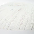 Włóczka z koralikami Pru Yarns Mermaid Tears / biel
