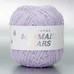 Włóczka z koralikami Pru Yarns Mermaid Tears / lilak