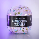 Włóczka z cekinami Pru Yarns Unicorn Tears / lilak