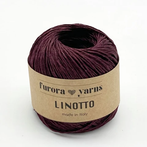 Włóczka Furora Yarns Linotto / burgund