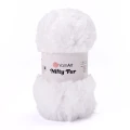 Włóczka YarnArt Nifty Fur 8401 / biel