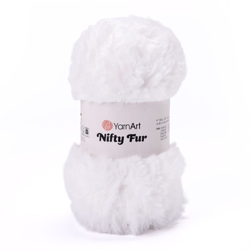 Włóczka YarnArt Nifty Fur 8401 / biel