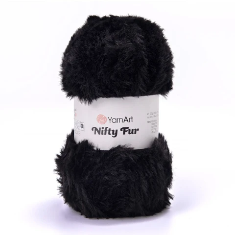 Włóczka YarnArt Nifty Fur 8402 / czerń